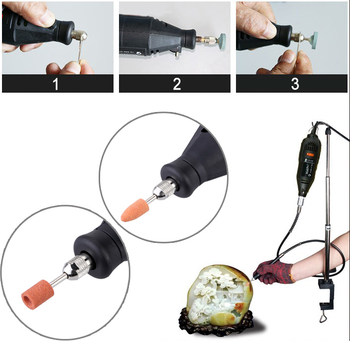 Electric Grinding Set Regulating Speed Drill Grinder Tool for Milling Polishing Drilling Engraving Kit 114pcs Dremel Accessories