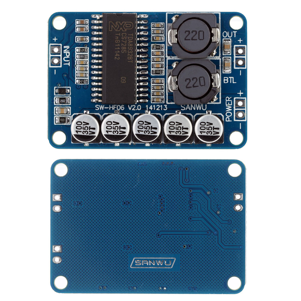 TDA8932 35W Digital Amplifier Board Module Mono AMP High Power 10 30V DC Sound Quality Power Amplifier Board