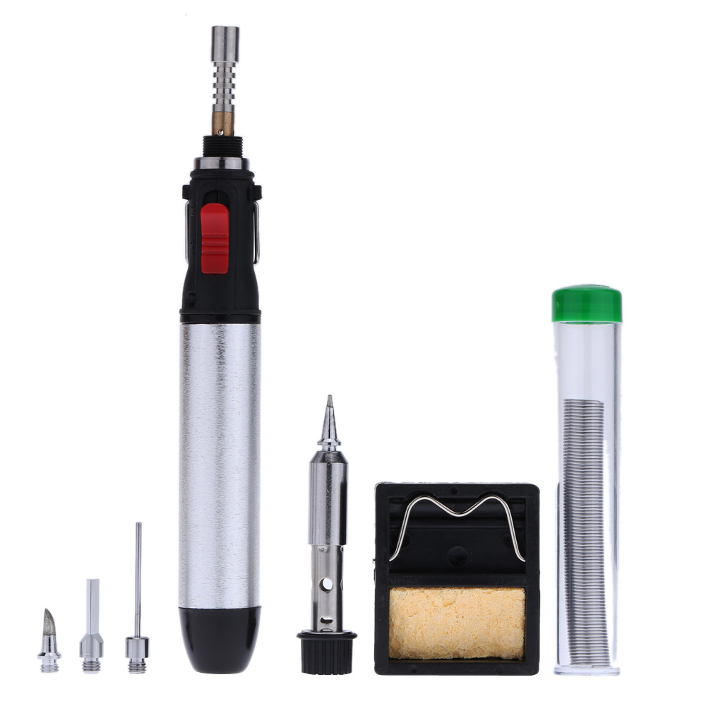 7 in 1 Gas Soldering Iron solder Tools Cordless Welding Torch Kit 12ml Gas Welding Iron Repair Tools Welding Soldering Supplies