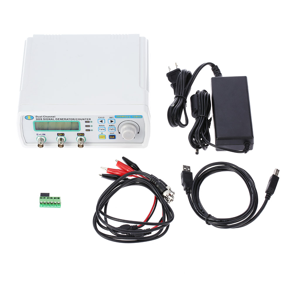 Quality Dual channel DDS Signal Generator Arbitrary Waveform Frequency generator 0 5MHz Power Signal Bandwidth 200MSa s 25MHz