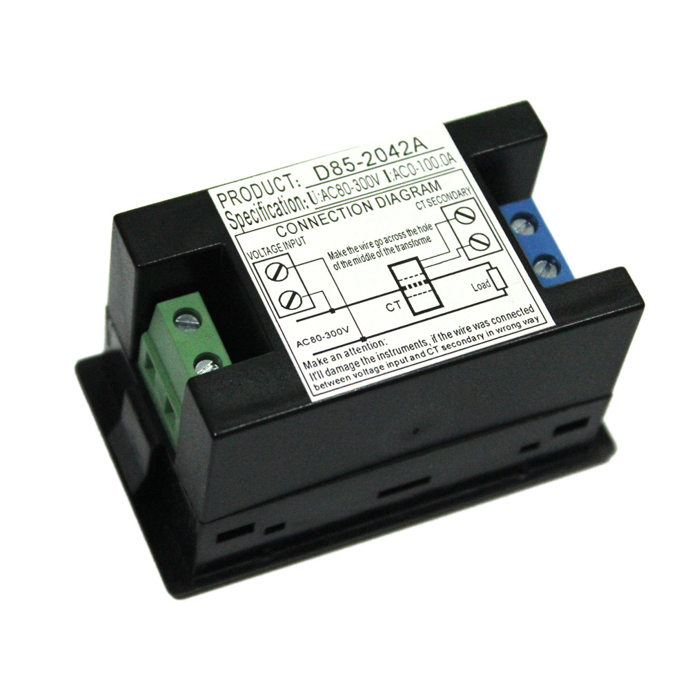 Mini Voltmeter Ammeter Digital LCD Voltage Meter Voltmeter Current Transformer AC80 300V Dual Display Electric Diagnostic tool