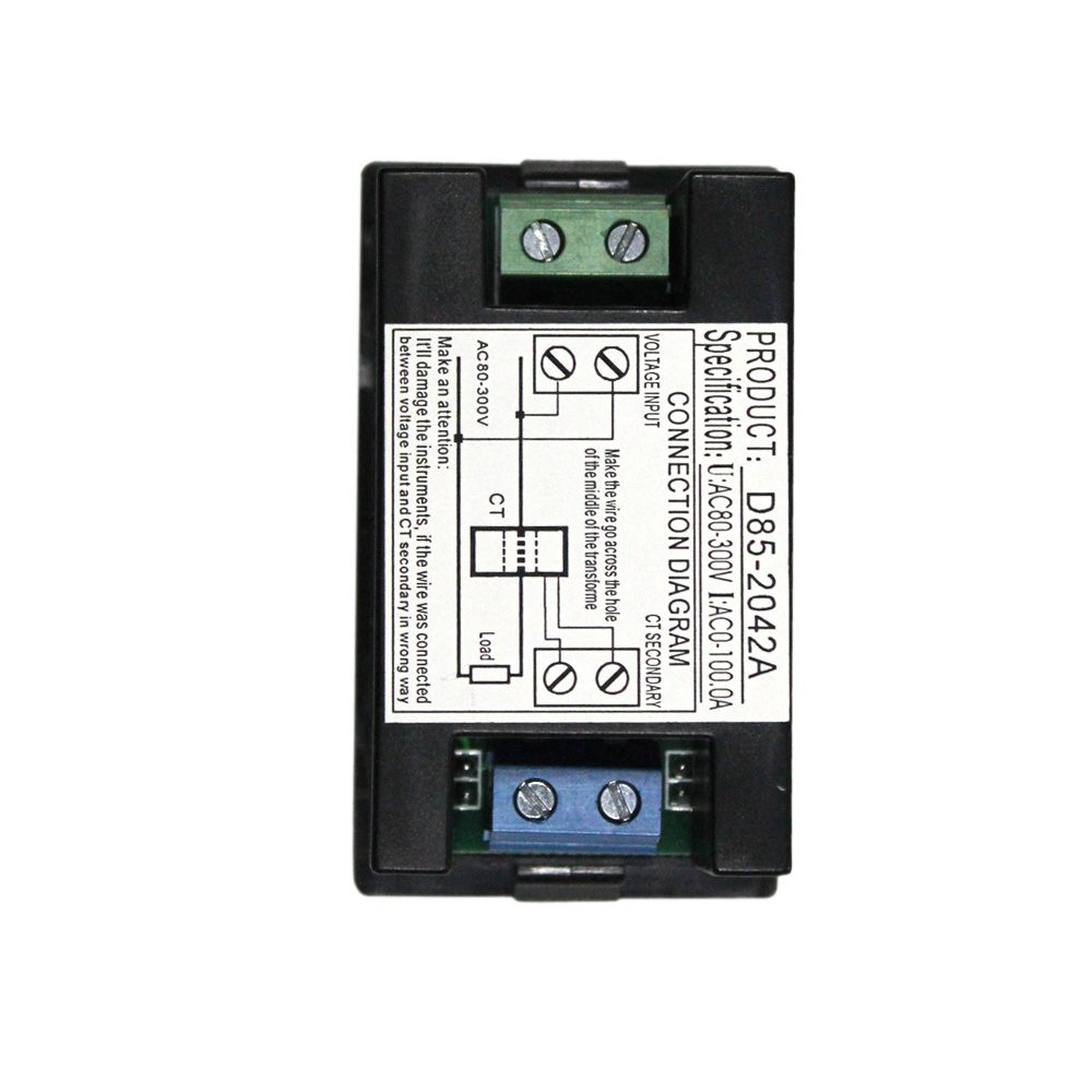 Mini Voltmeter Ammeter Digital LCD Voltage Meter Voltmeter Current Transformer AC80 300V Dual Display Electric Diagnostic tool