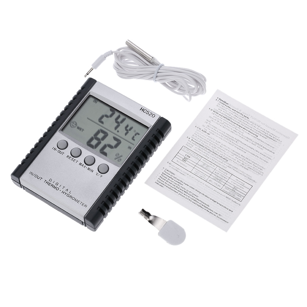 LCD Digital Indoor Outdoor Thermometer Hygrometer Temperature Humidity tester digital termometro weather station diagnostic tool