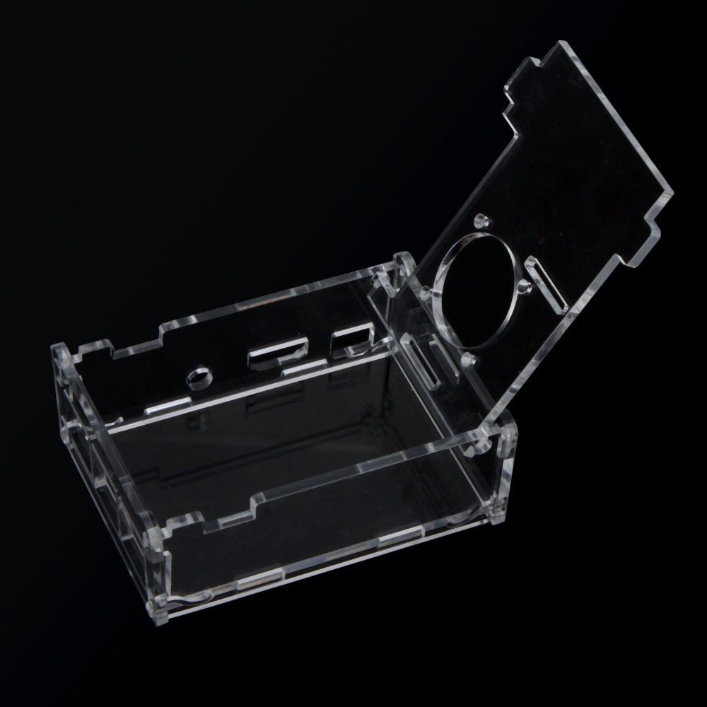 Clear Case Cover Transparent Shell Box for Raspberry Pi 2 Model B+ Support Fan Installation