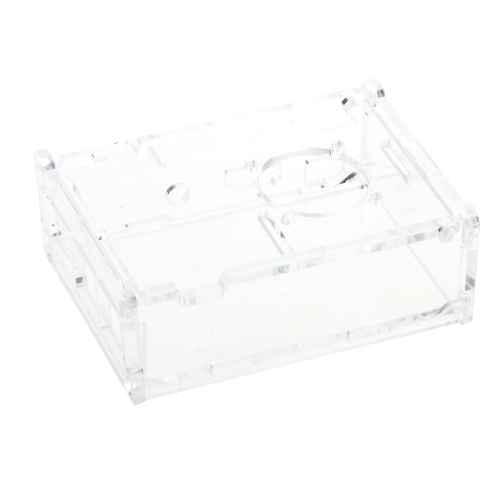 Clear Case Cover Transparent Shell Box for Raspberry Pi 2 Model B+ Support Fan Installation