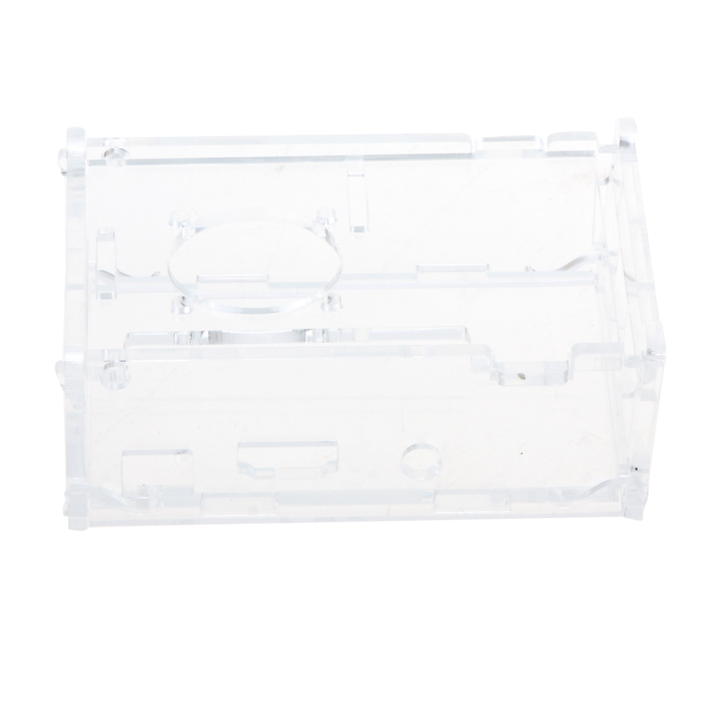 Clear Case Cover Transparent Shell Box for Raspberry Pi 2 Model B+ Support Fan Installation