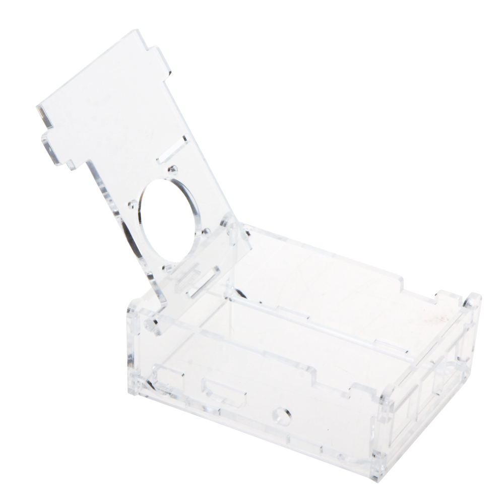 Clear Case Cover Transparent Shell Box for Raspberry Pi 2 Model B+ Support Fan Installation