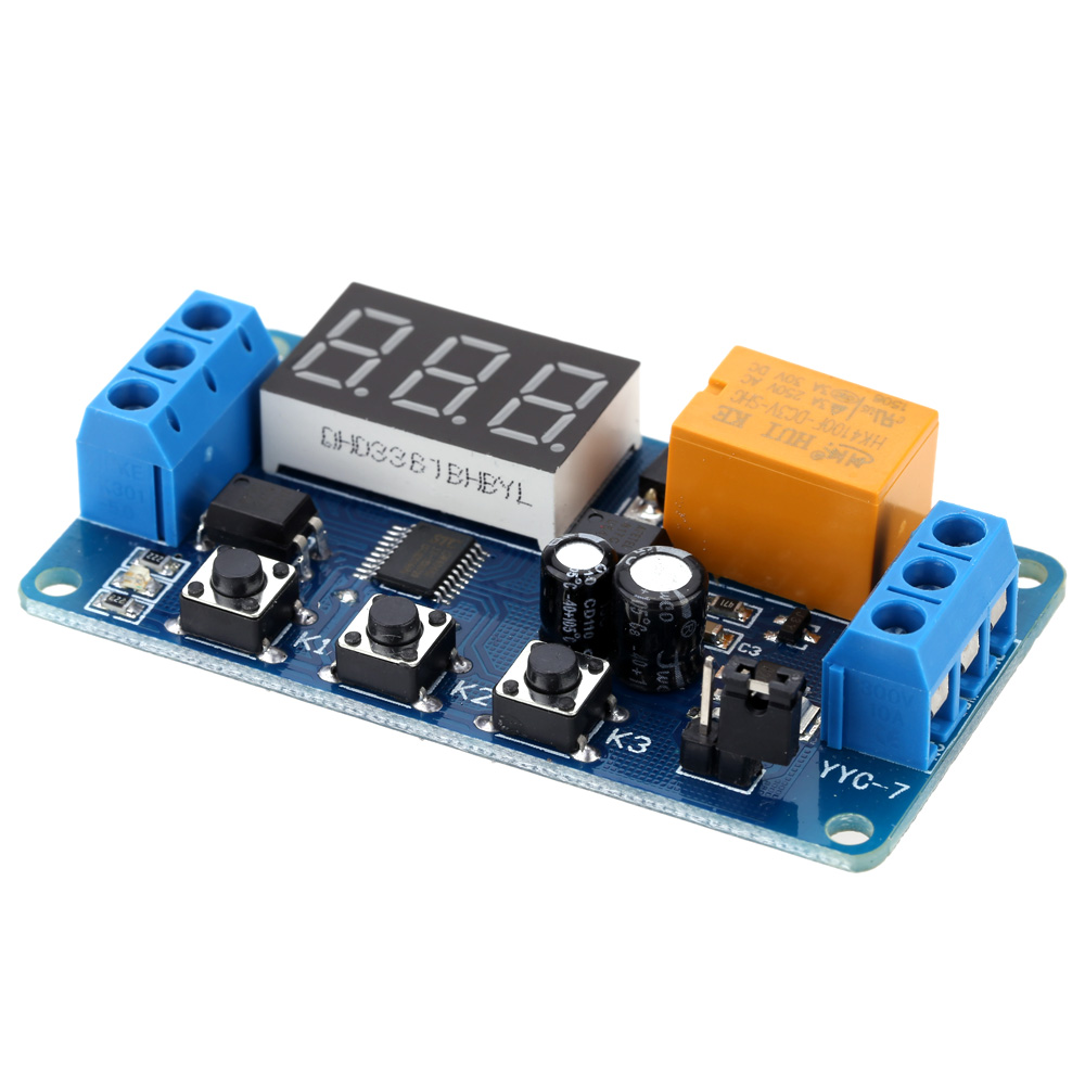 LED Display Timer Module Automation Digital Delay Timer Control Relay Switch Module rele 3V 3.7V 4.5V 5V 6V