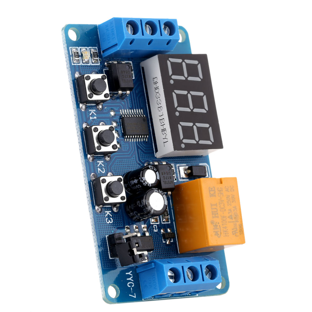 LED Display Timer Module Automation Digital Delay Timer Control Relay Switch Module rele 3V 3.7V 4.5V 5V 6V