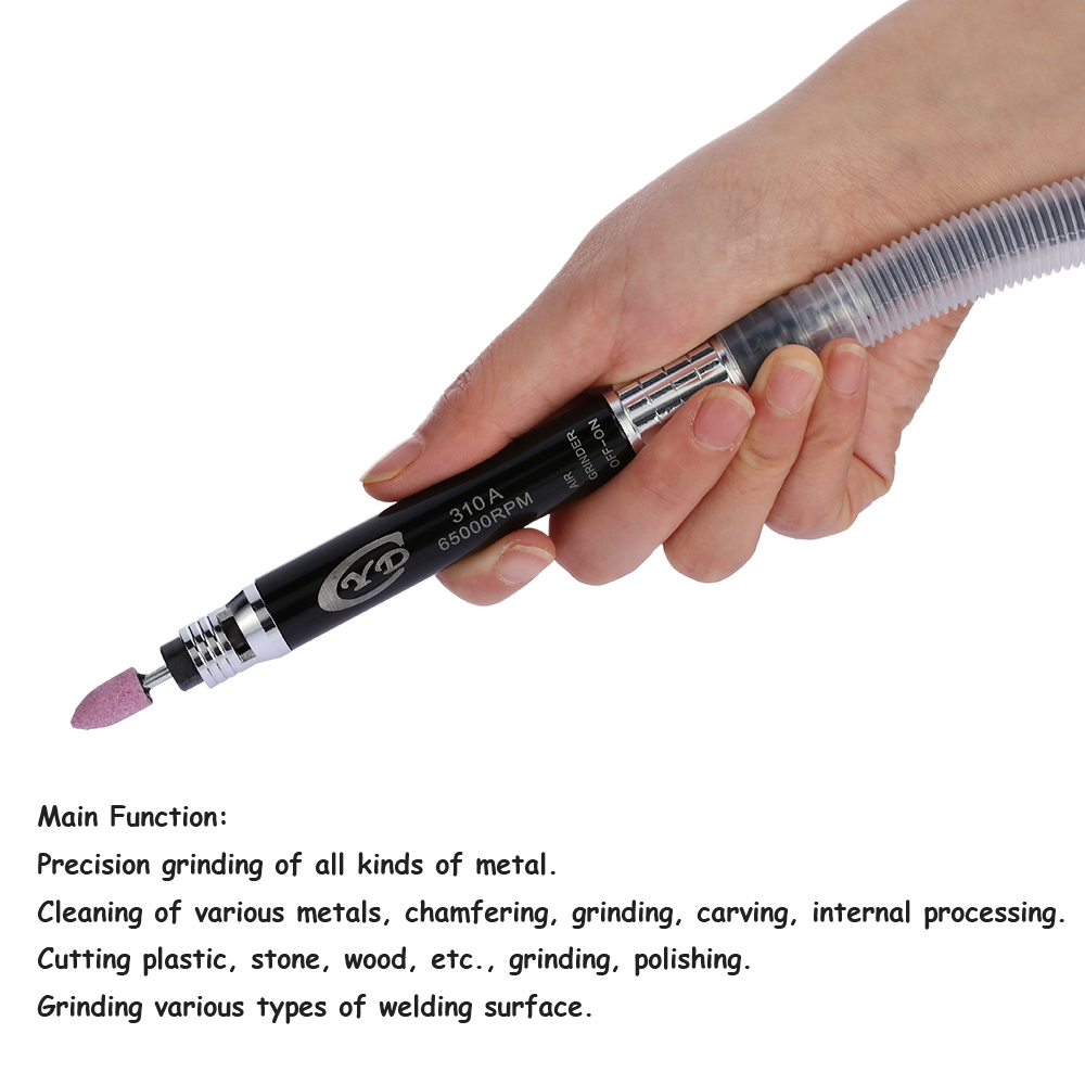 Multi function Air Grinder Mini Pencil Polishing Rotary Cutting Tool Set Professional Air Micro Die Grinder Kit 16pcs 65000 RPM