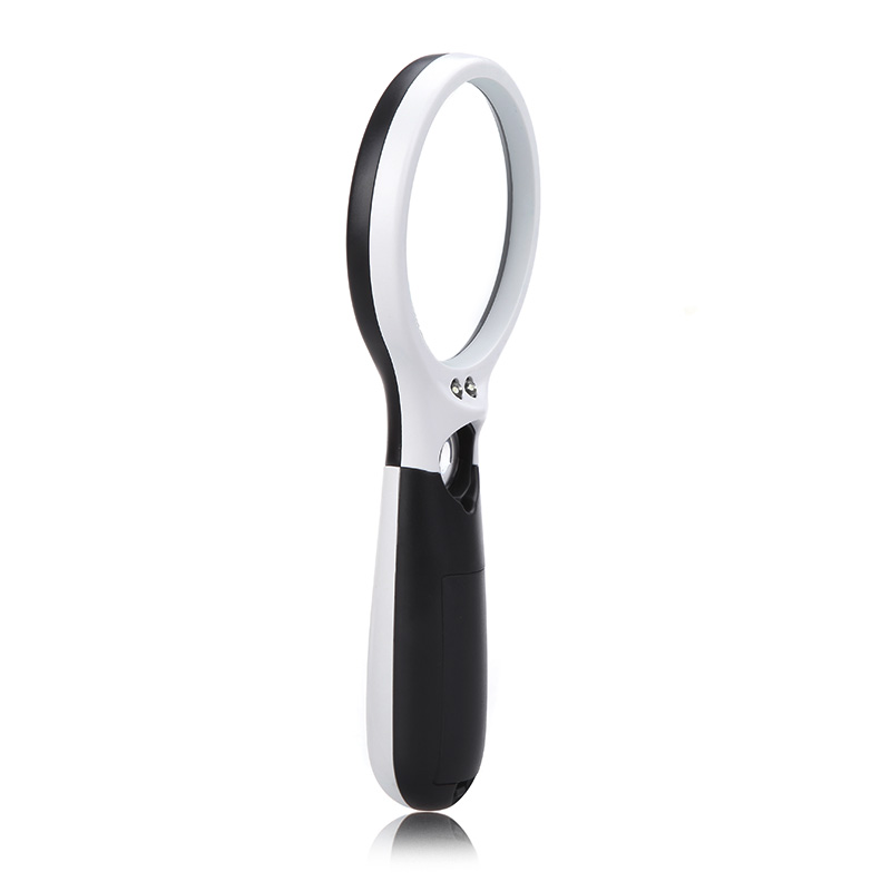 3X 45X 2 LED Light lupa Handheld Illuminated Magnifier Magnifying glass with light Jewelry Loupe magnifying loupe glasses