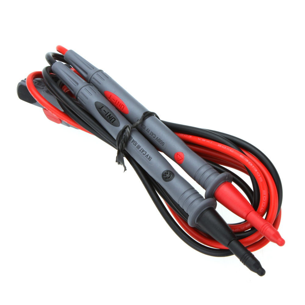 Professional Multimeter Test Extention Lead Male Thread Probe 1230mm Wire Length w Tip Protector Multimeters Accessories