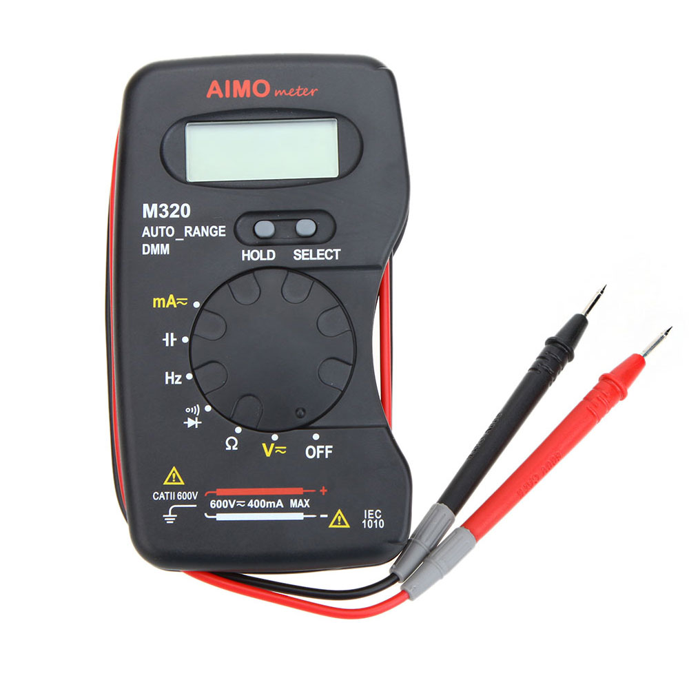 AIMO M320 Pocket size LCD Digital Multimeter DMM Frequency Capacitance current Resistance diode Measurer Data Hold Auto Range