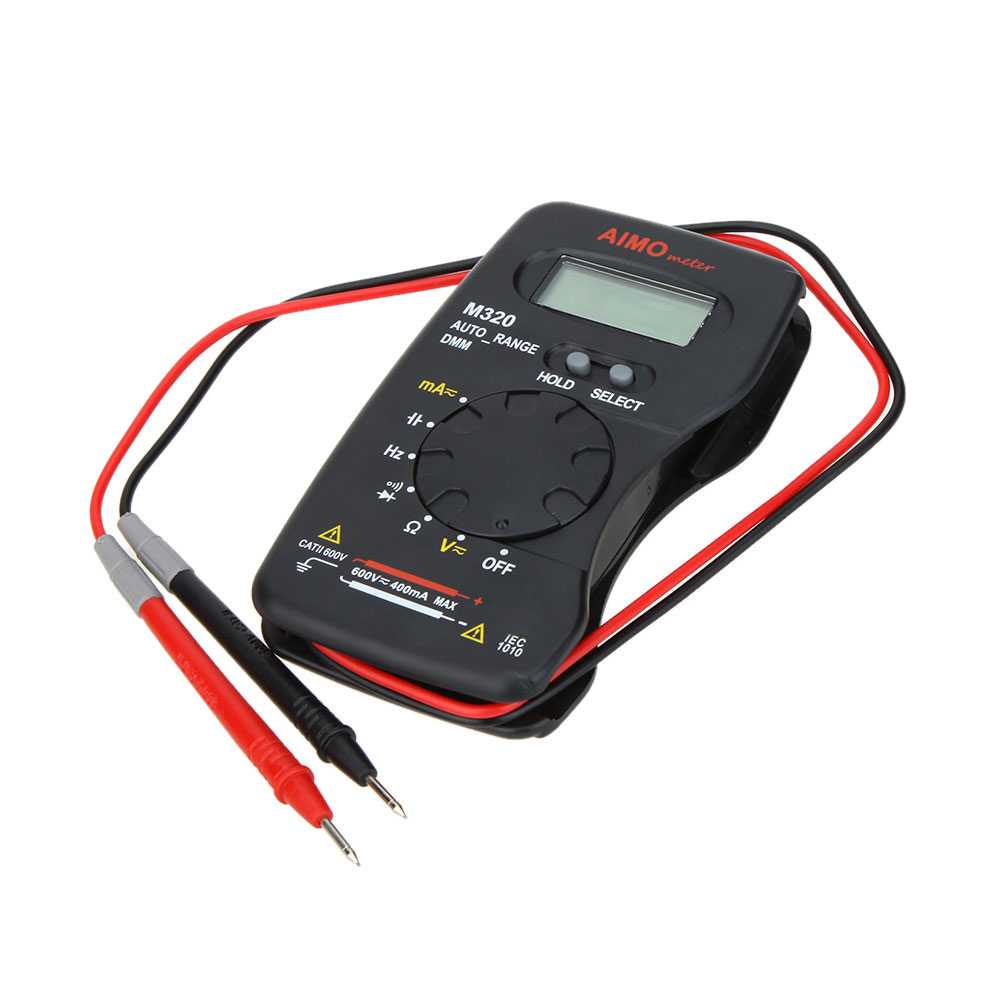 AIMO M320 Pocket size LCD Digital Multimeter DMM Frequency Capacitance current Resistance diode Measurer Data Hold Auto Range