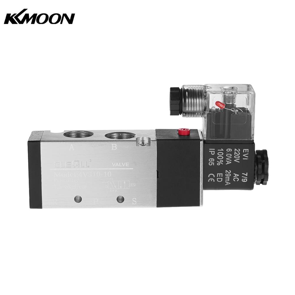 Pneumatic Airtac PT3 8 PT1 4 2 Position 5 Way Electromagnetic Air Solenoid Valves AirTAC Pneumatic Control Valve AC 220V DC 24V