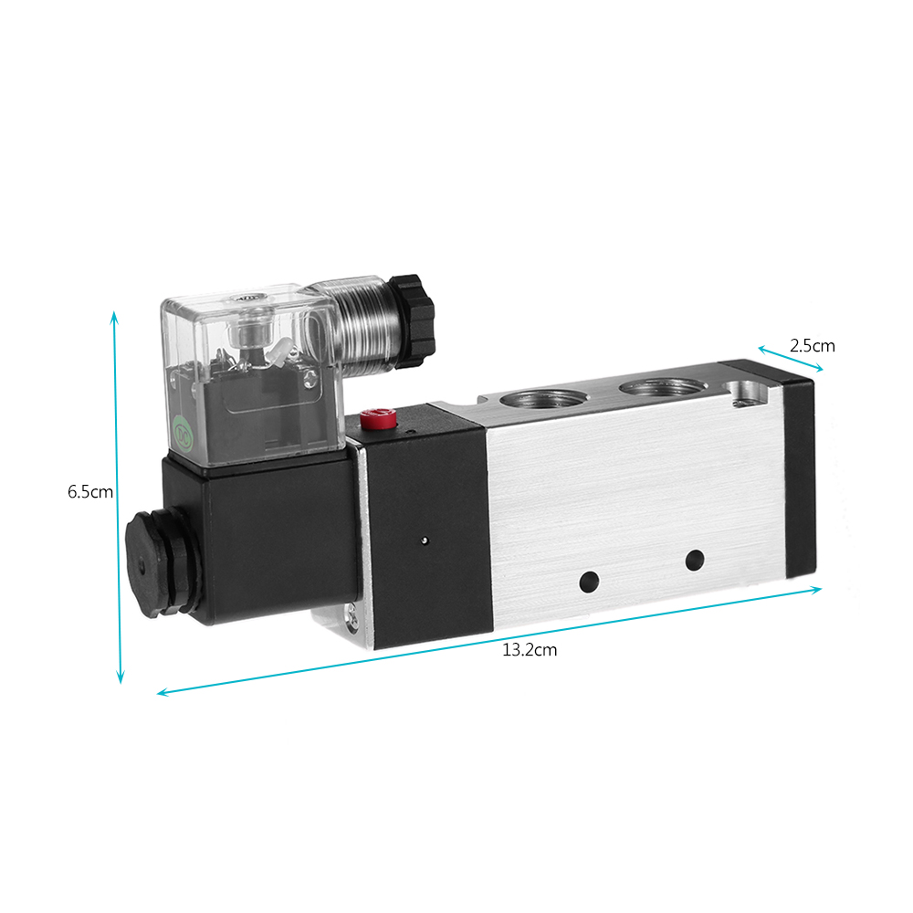 Pneumatic Airtac PT3 8 PT1 4 2 Position 5 Way Electromagnetic Air Solenoid Valves AirTAC Pneumatic Control Valve AC 220V DC 24V