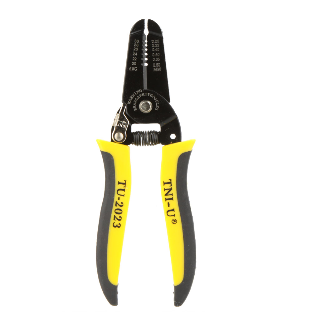 TU 2023 Mini Striping Pliers Precise Wire Stripper Cutter Tool Clamp Steel Wire Cable Cutter Plier Tool Stripping 30 20AWG