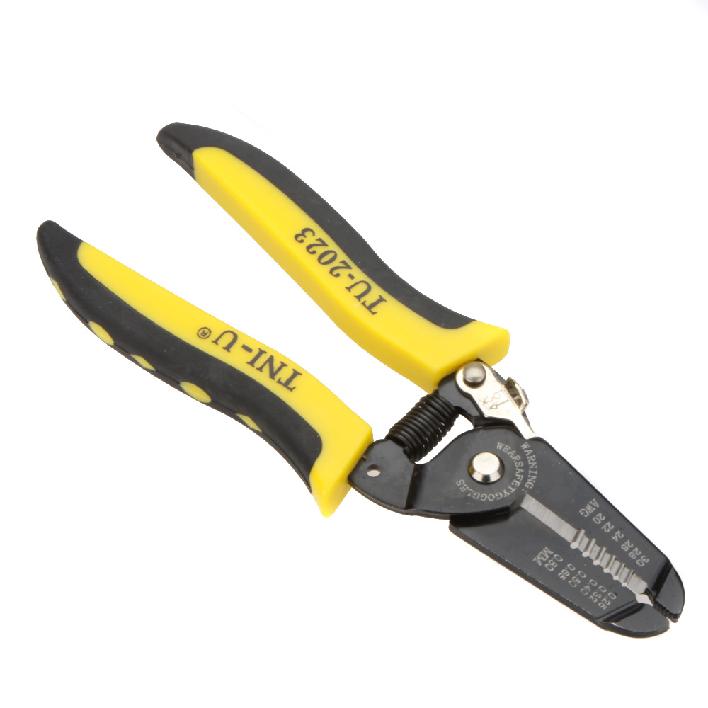 TU 2023 Mini Striping Pliers Precise Wire Stripper Cutter Tool Clamp Steel Wire Cable Cutter Plier Tool Stripping 30 20AWG