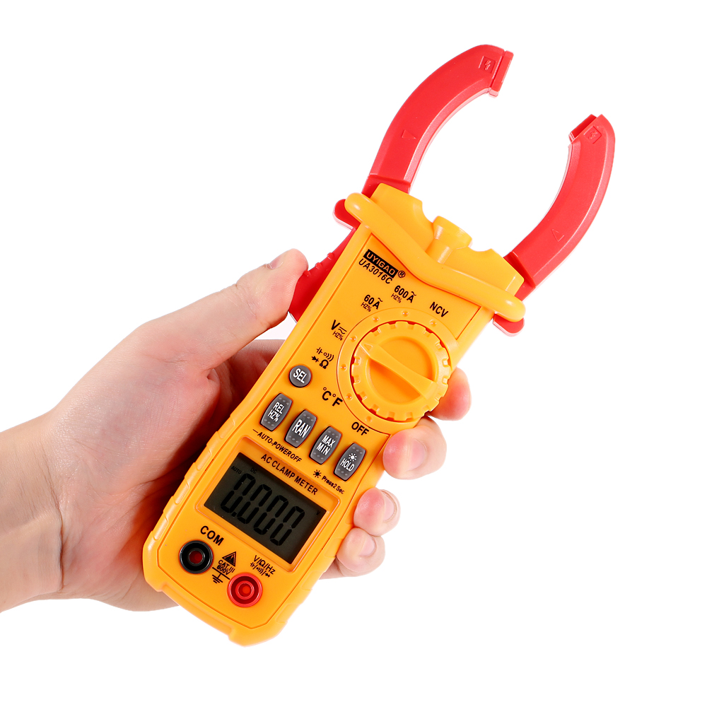 AC DC Digital Clamp Meter Electronic Multimeter Voltage Tester Current Tongs Resistance Temperature Frequency Diagnostic tool