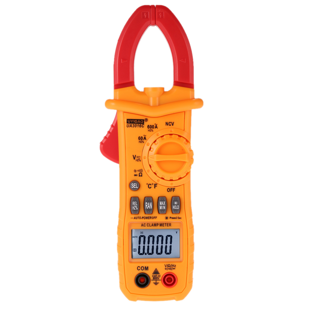 AC DC Digital Clamp Meter Electronic Multimeter Voltage Tester Current Tongs Resistance Temperature Frequency Diagnostic tool
