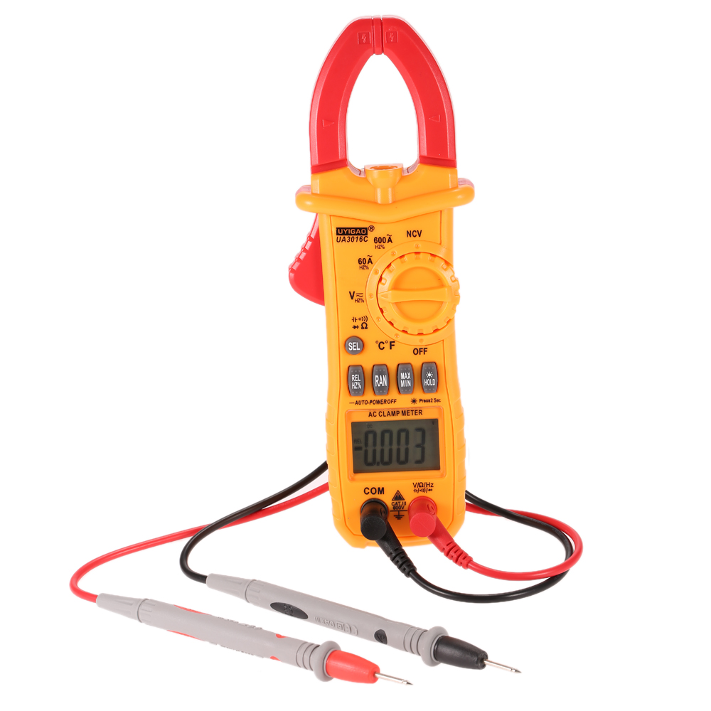 AC DC Digital Clamp Meter Electronic Multimeter Voltage Tester Current Tongs Resistance Temperature Frequency Diagnostic tool
