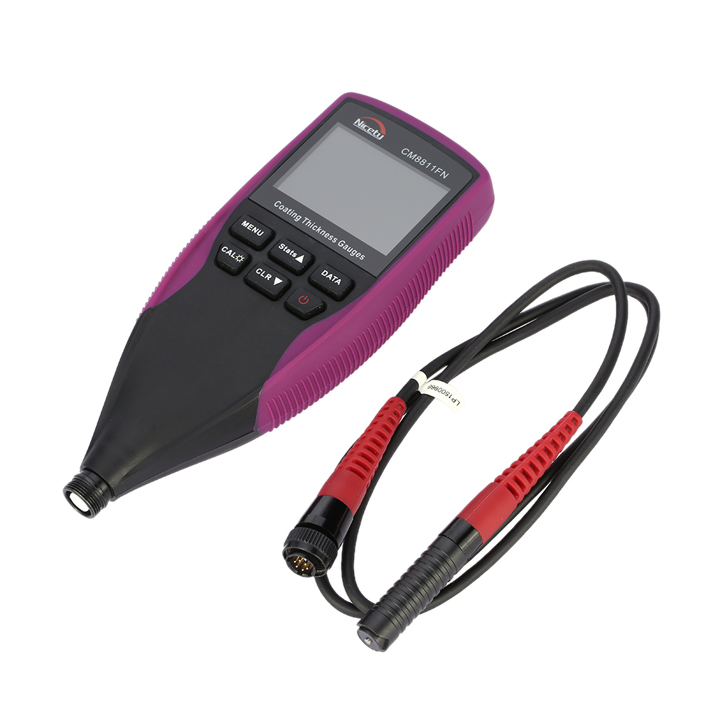 Intelligent Digital Coating Thickness Gauge coatings feeler gauge Fe NFe Single Continuous Measure Alarm Adjustable Brightness