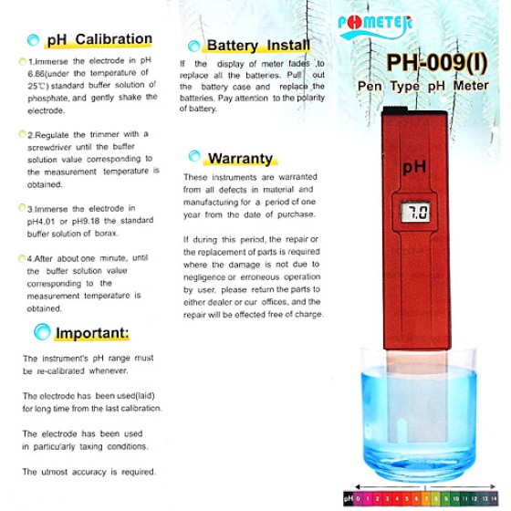 Accurate Pen Type PH Meter Excellent Water Quality Test Tool Home Drink Water Analyzer Monitor