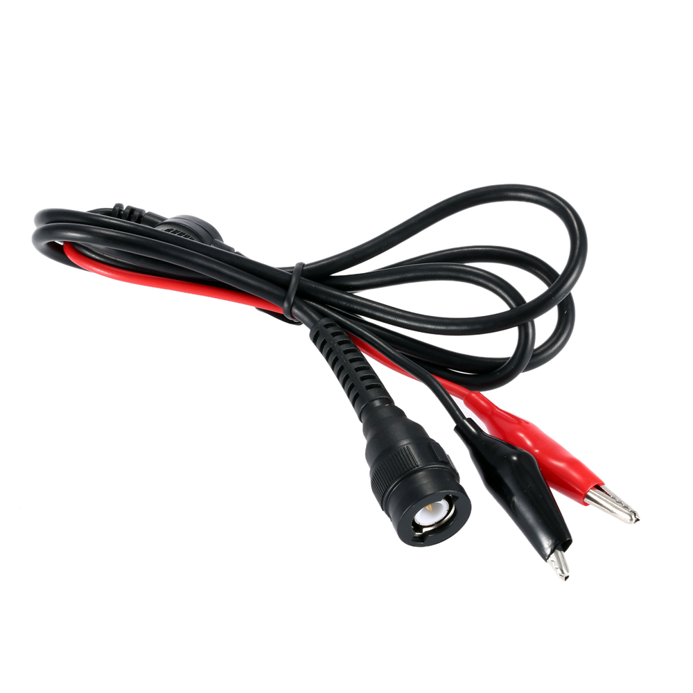 Probe Coaxial Cable Line 2Pcs Test Lead BNC to Dual Alligator Clip Insulated Test Leads P1012 Suitable for Oscilloscope