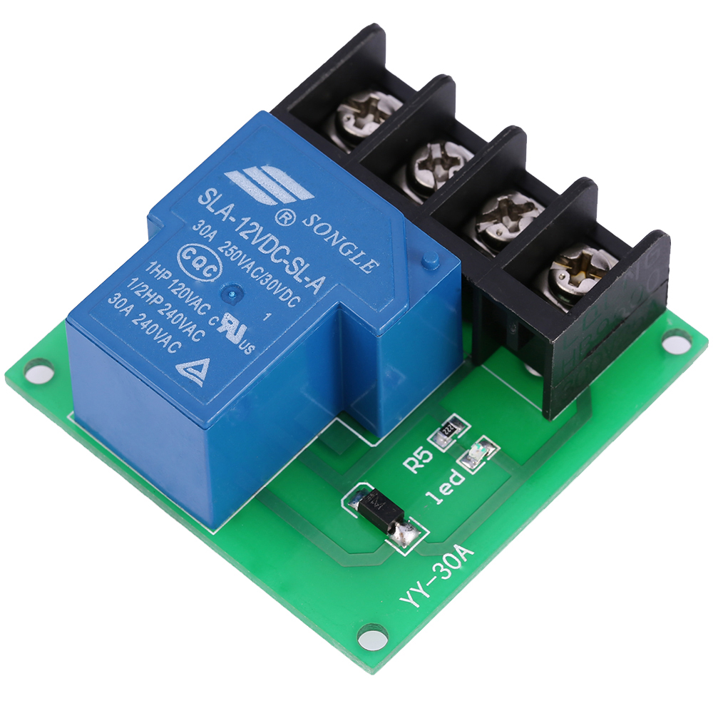 1 Channel 30A high performance Relay Module Optocoupler Isolation Relay Switch Control Board DC 24V 12V 5V (Optional)