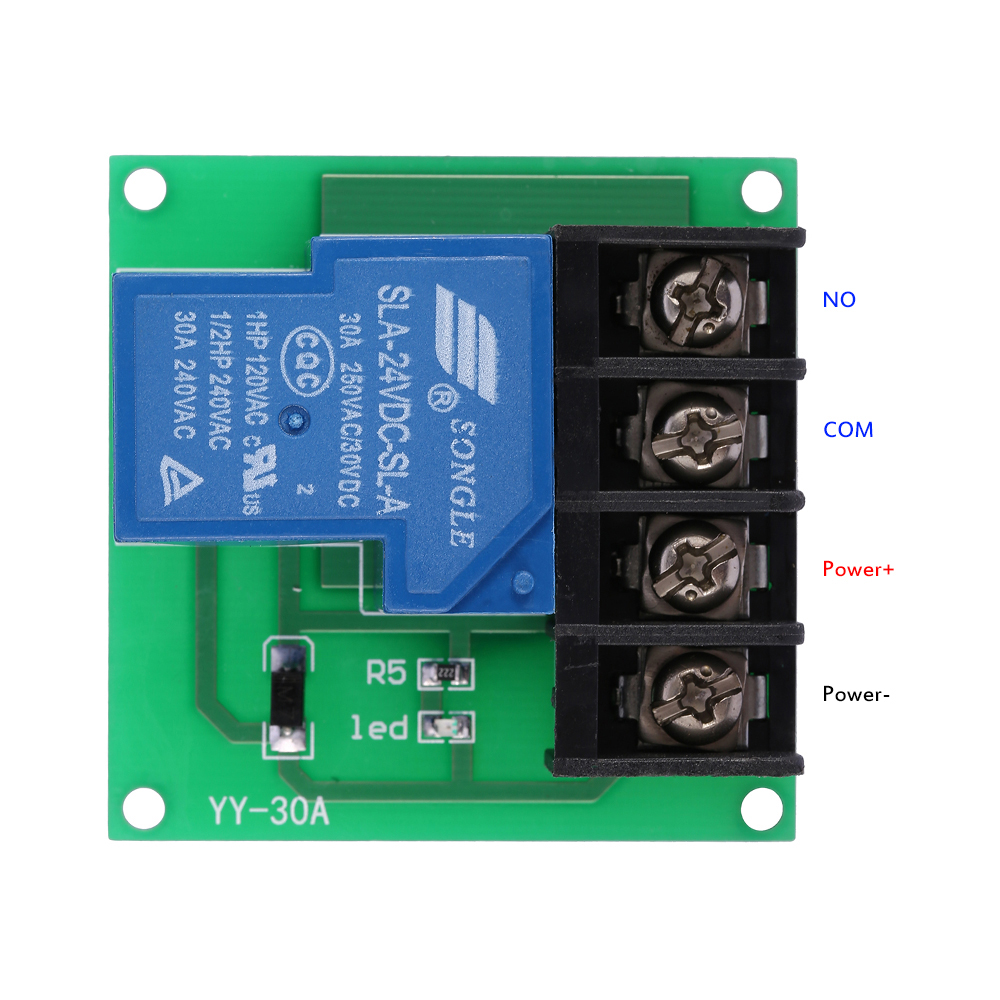 1 Channel 30A high performance Relay Module Optocoupler Isolation Relay Switch Control Board DC 24V 12V 5V (Optional)