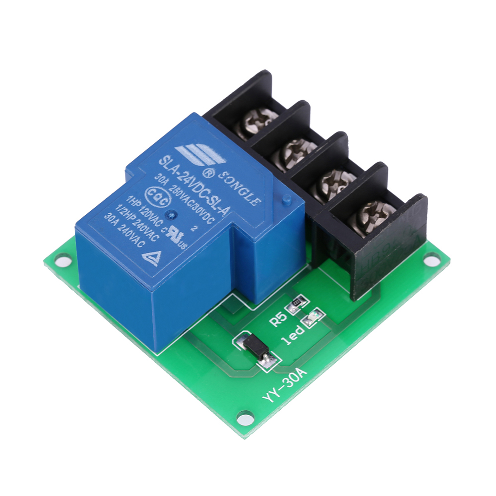 1 Channel 30A high performance Relay Module Optocoupler Isolation Relay Switch Control Board DC 24V 12V 5V (Optional)