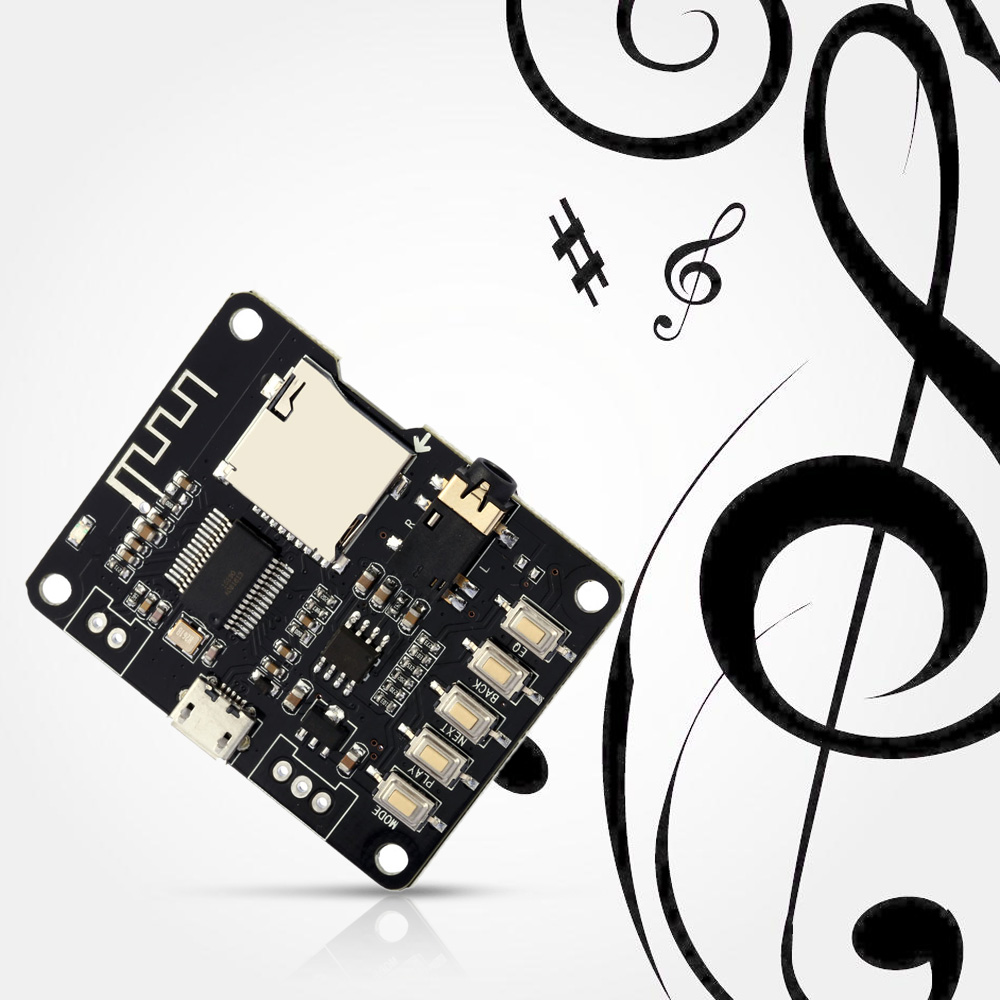 USB DC 5V Bluetooth 2.1 Audio Receiver Board Wireless Stereo Music Module with TF Card Slot