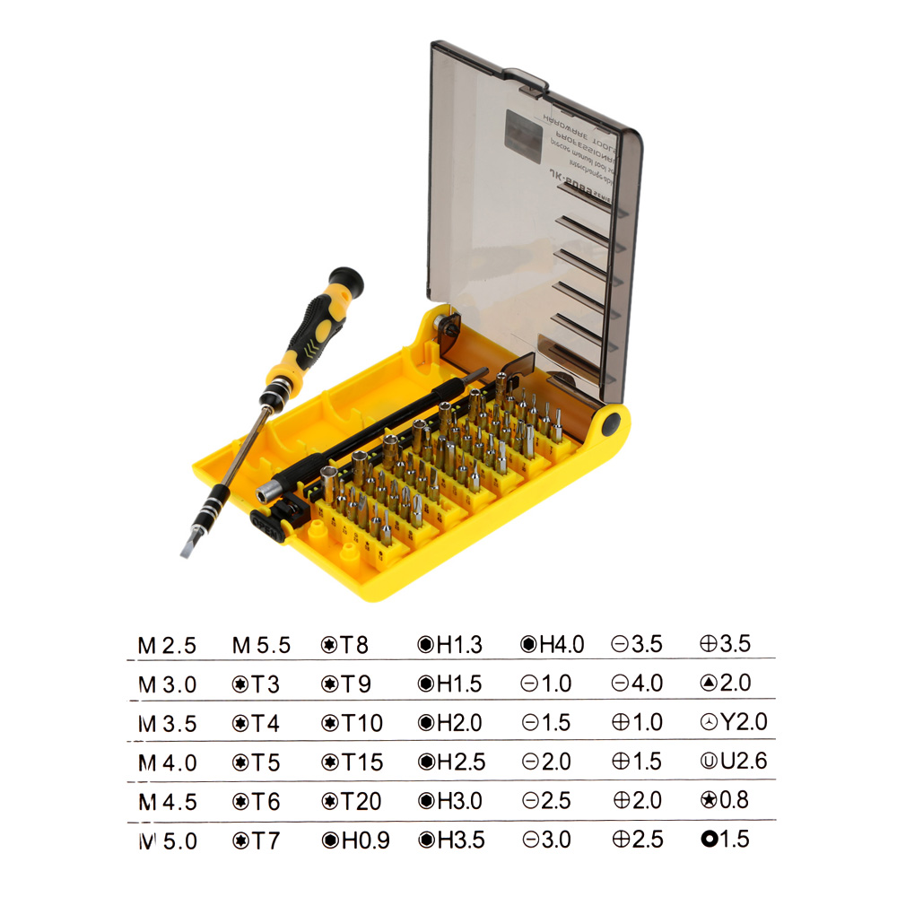 Multi functional Digital Din Rail Current Voltage Power Ammeter Voltmeter Meter+45 in 1 Practical Hardware Screw Driver Tool Kit