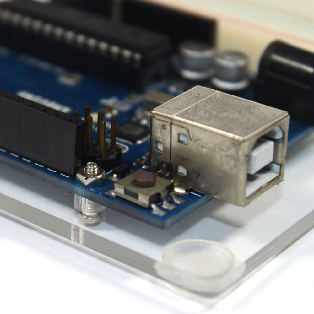 Acrylic Experimental Platform Baseplate Base plate for Arduino UNO R3 Board Fixation 11.7cmx8.1cm