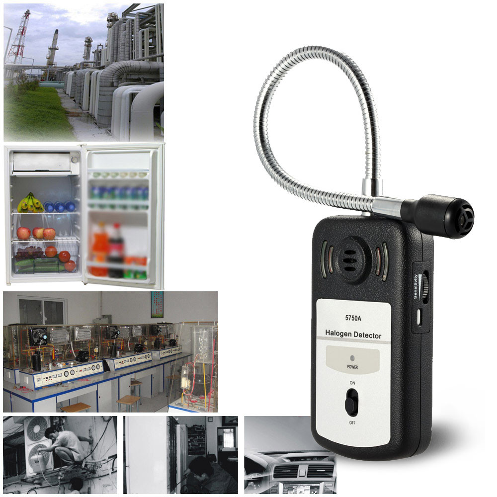 Mini Halogen Gas Leakage Analyser Detector Accurate Gas Detector Sensitive Chlorine and Fluorine Tester with Sound light Alarm