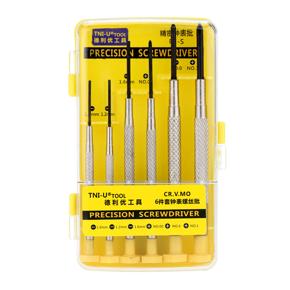 PE S TNI U Portable 6 pcs Precision Screwdriver Set Mini Model Group Cross Straight Screwdriver Multi Hand Repair Tools