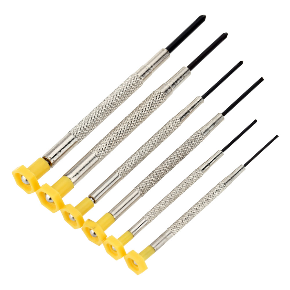 PE S TNI U Portable 6 pcs Precision Screwdriver Set Mini Model Group Cross Straight Screwdriver Multi Hand Repair Tools