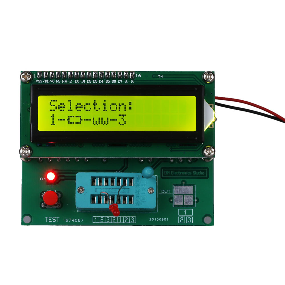 M328 Multifunctional Resistors Transistor Tester Diode ESR MOS PNP NPN L C R Frequency Meter Square Wave Signal Generator