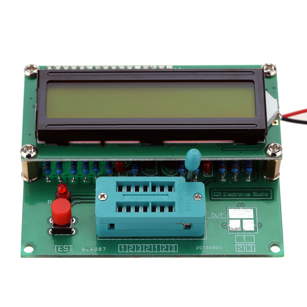 M328 Multifunctional Resistors Transistor Tester Diode ESR MOS PNP NPN L C R Frequency Meter Square Wave Signal Generator