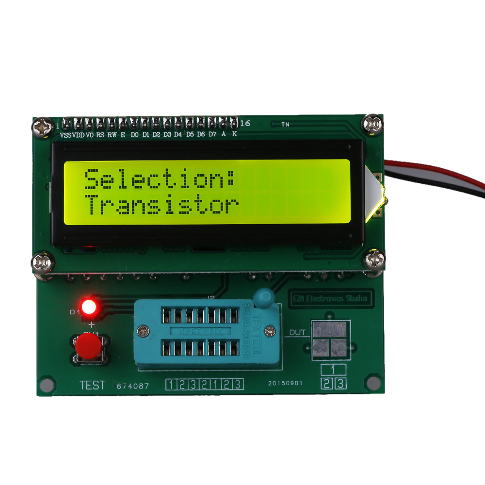 M328 Multifunctional Resistors Transistor Tester Diode ESR MOS PNP NPN L C R Frequency Meter Square Wave Signal Generator