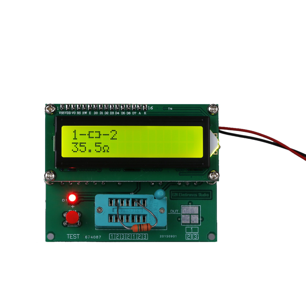 M328 Multifunctional Resistors Transistor Tester Diode ESR MOS PNP NPN L C R Frequency Meter Square Wave Signal Generator