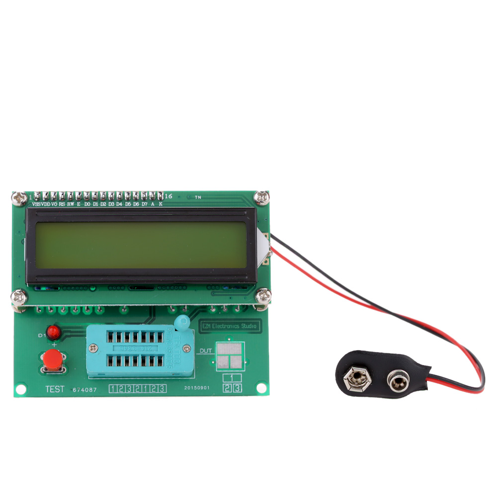 M328 Multifunctional Resistors Transistor Tester Diode ESR MOS PNP NPN L C R Frequency Meter Square Wave Signal Generator