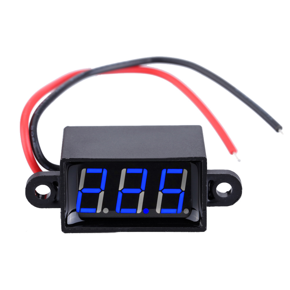 4 80V Mini Water proof Voltmeter 3 Digital High accuracy LED Screen Voltage Tester Meter Diagnostic tool