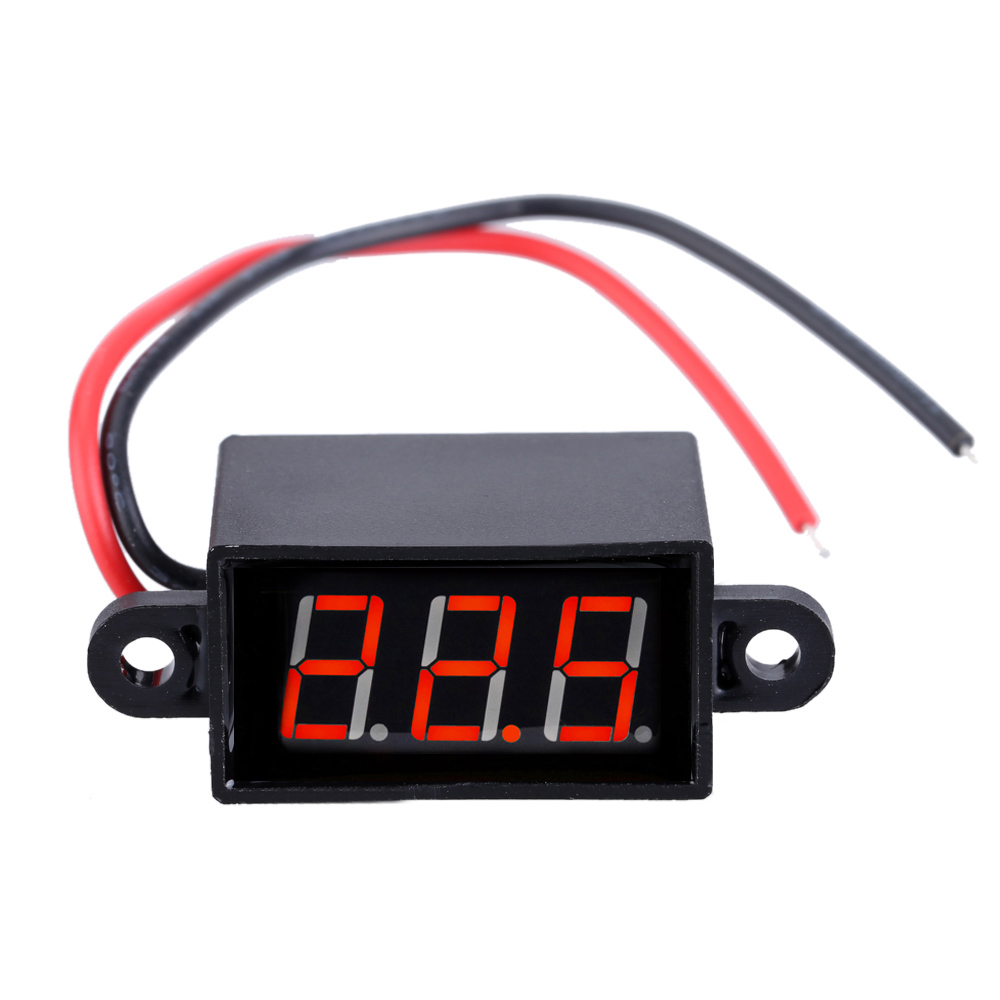 4 80V Mini Water proof Voltmeter 3 Digital High accuracy LED Screen Voltage Tester Meter Diagnostic tool