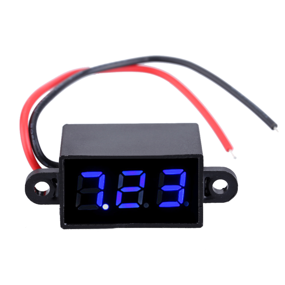 4 80V Mini Water proof Voltmeter 3 Digital High accuracy LED Screen Voltage Tester Meter Diagnostic tool