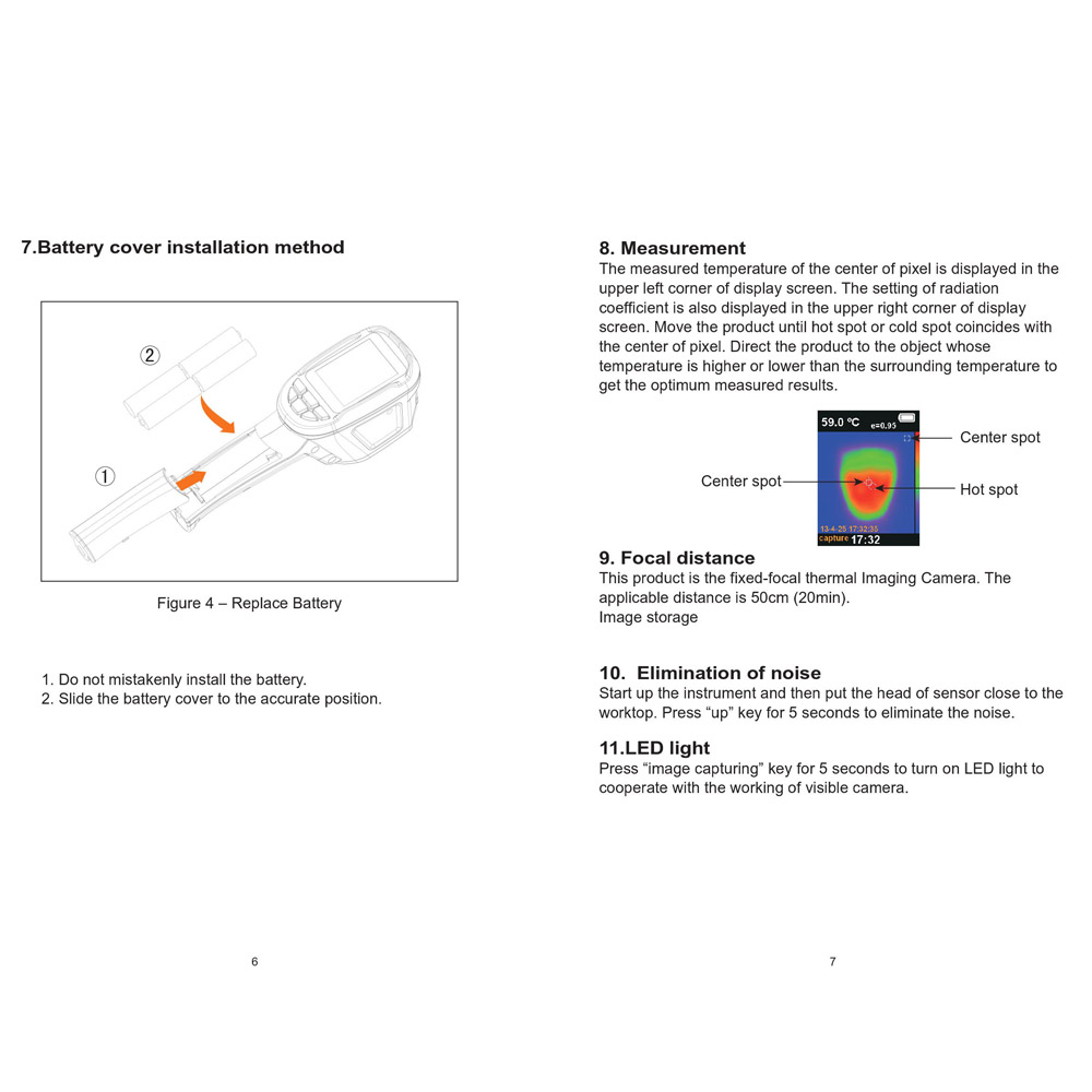 Professional Infrared Thermometer Handheld Thermal Imaging Camera Portable IR Thermal Imager Infrared Imaging Diagnostic tools