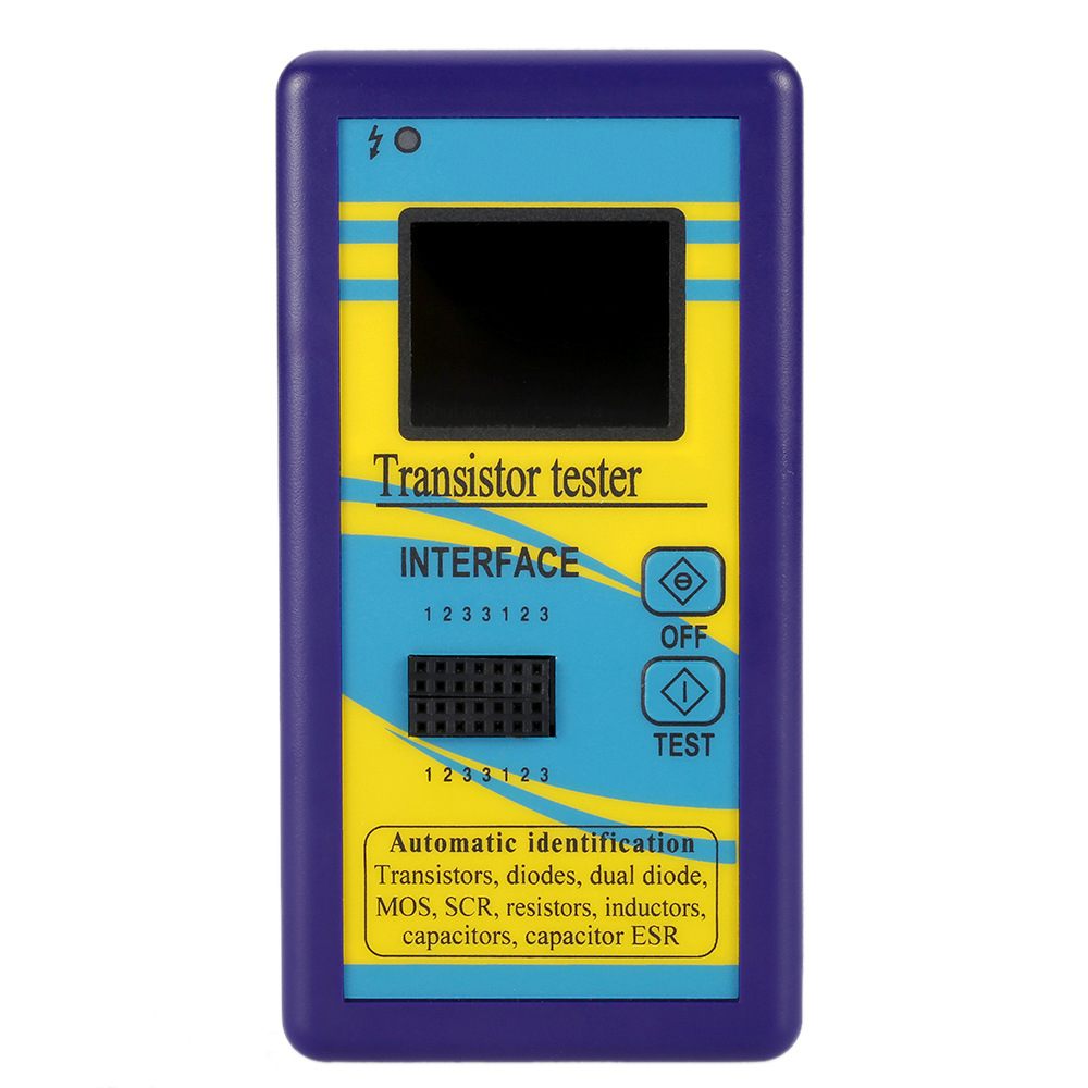 Multi purpose Transistor Tester 128x160 TFT Color Display Diode Thyristor Capacitance Resistor Inductance MOSFET ESR LCR Meter