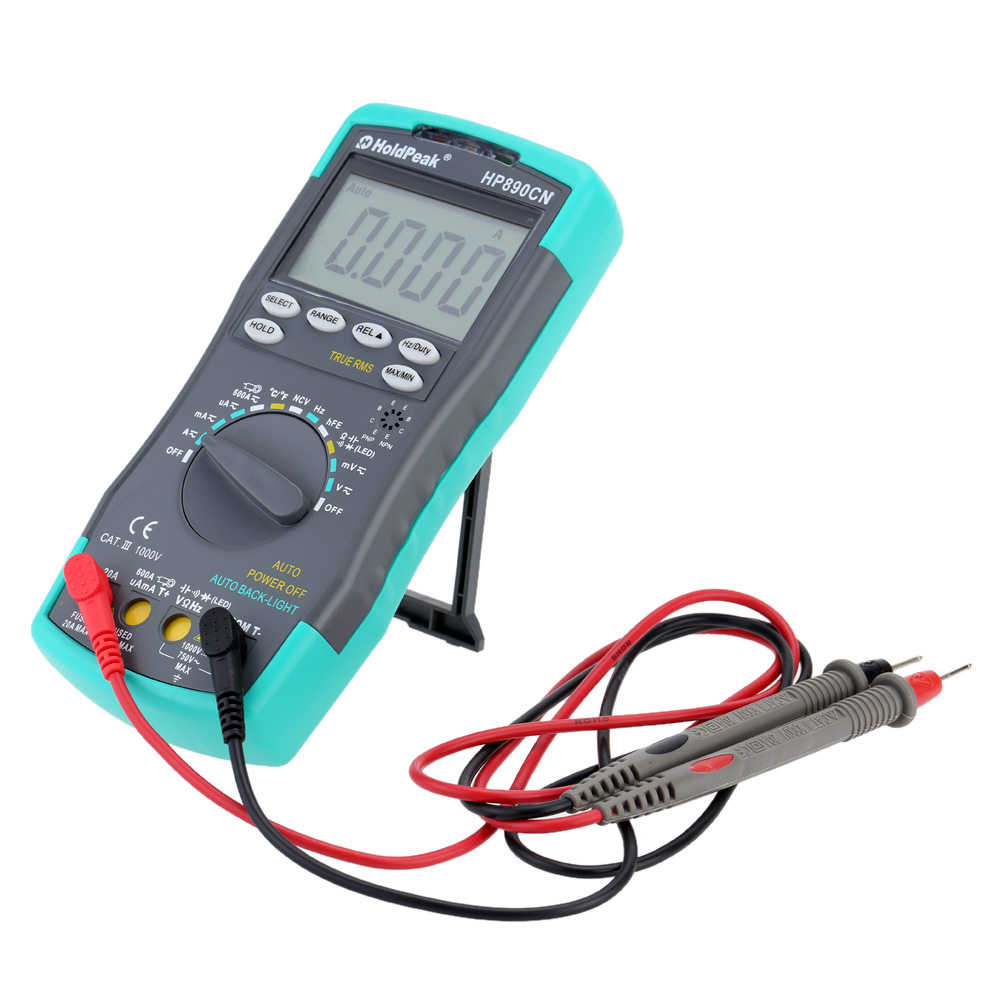 LCD Digital Multimeter tester DC AC Voltage Current Meter Resistance Diode Capaticance Tester Temperature Meaurement multimetro