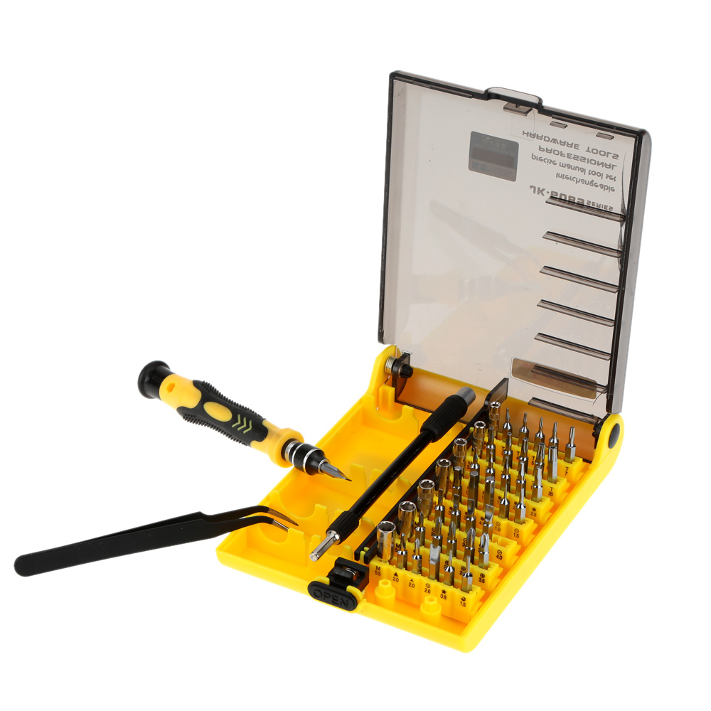 45 in 1 Professional Hardware Screw Driver Tool Kit Essential Hand Repair Tools for Mobile Phones Hard Drives and Other Products