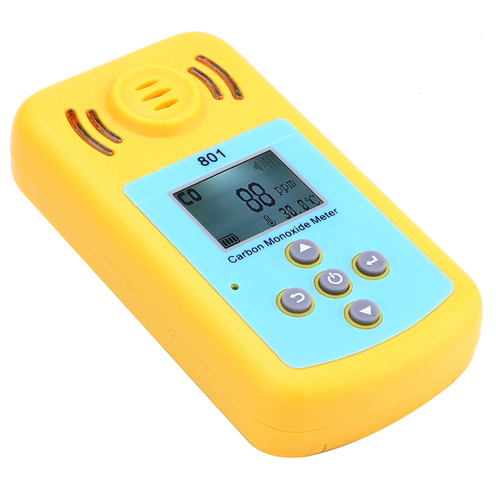 Mini Carbon Monoxide Gas Meter Portable CO Detector LCD Display and Sound light Alarm Sensitive Gas Analyzer for Home Security